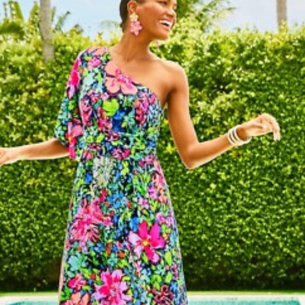 Lilly Pulitzer "Festive Fancy" Maxi Dress